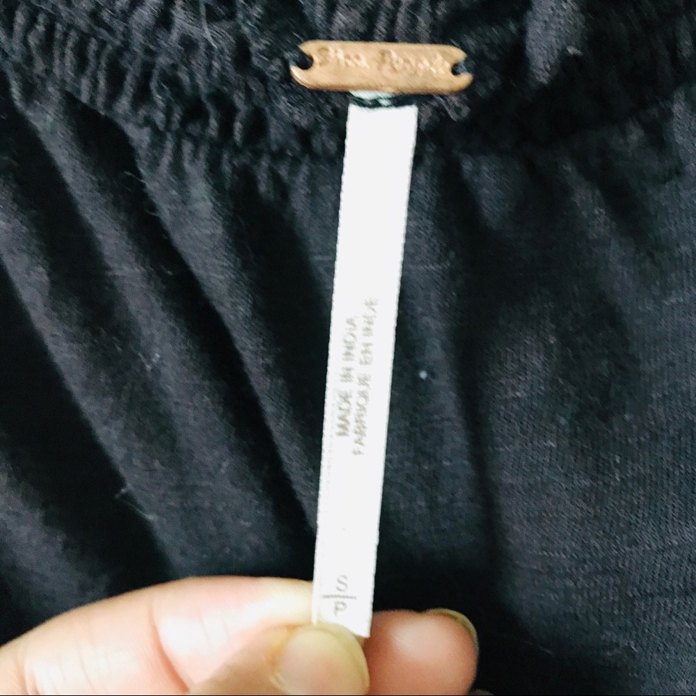 Free People Off the Shoulder Embroidered Jersey - Picture 5 of 9
